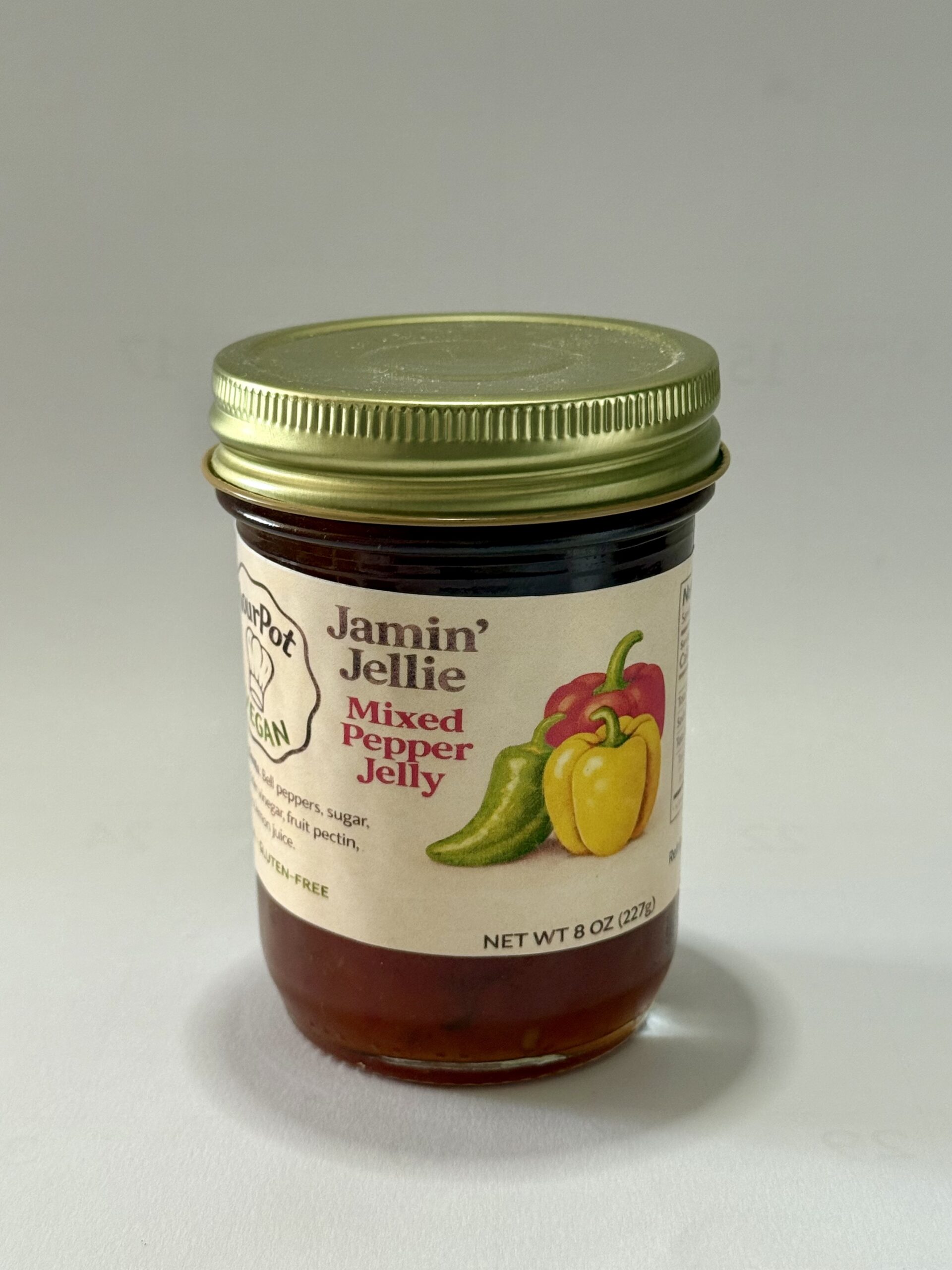 FlourPot Vegan Jamin' Jellie Mixed Pepper Jelly