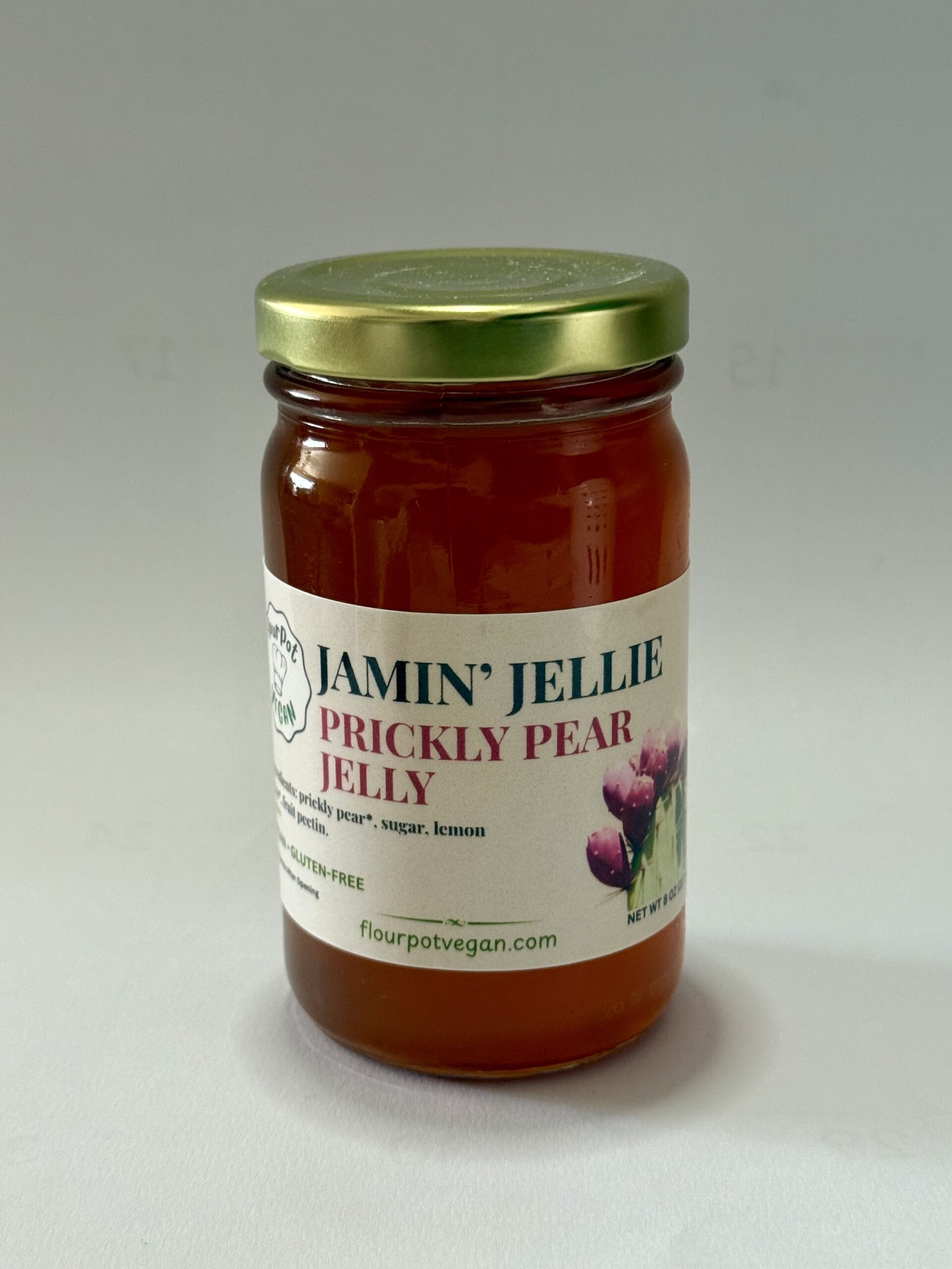 FlourPot Vegan Jamin' Jellie Prickly Pear Jelly