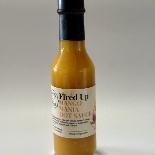 FlourPot Vegan Fired Up Mango Mania Hot Sauce