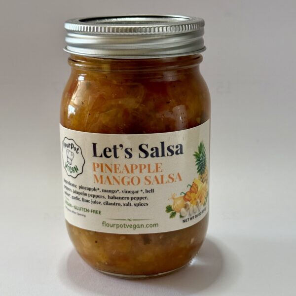 FlourPot Vegan Let's Salsa Pineapple Mango Salsa