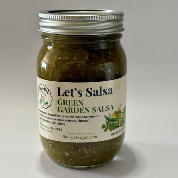 FlourPot Vegan Let's Salsa Green Garden Salsa