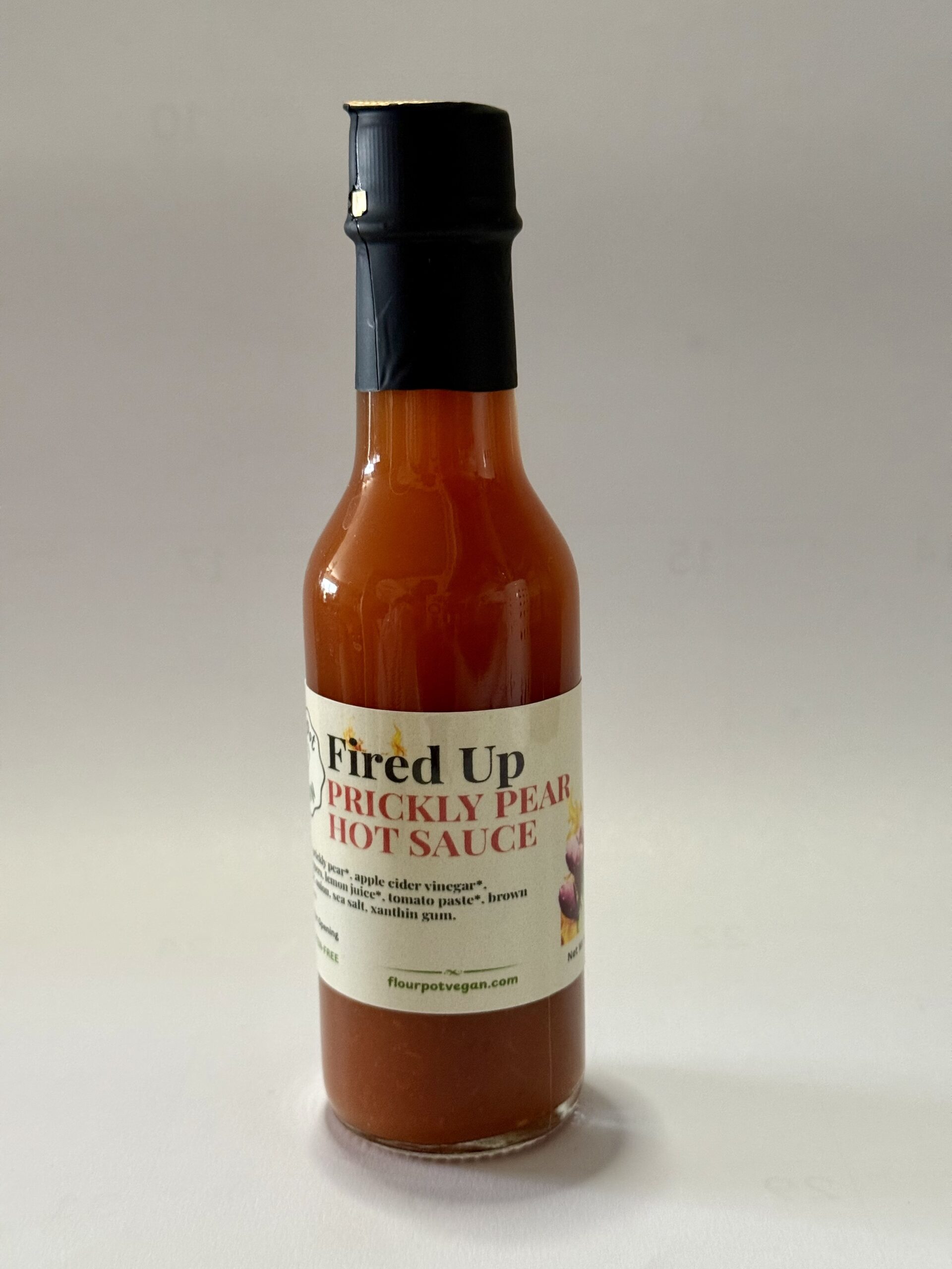FlourPot Vegan Fired Up Prickly Pear Hot Sauce